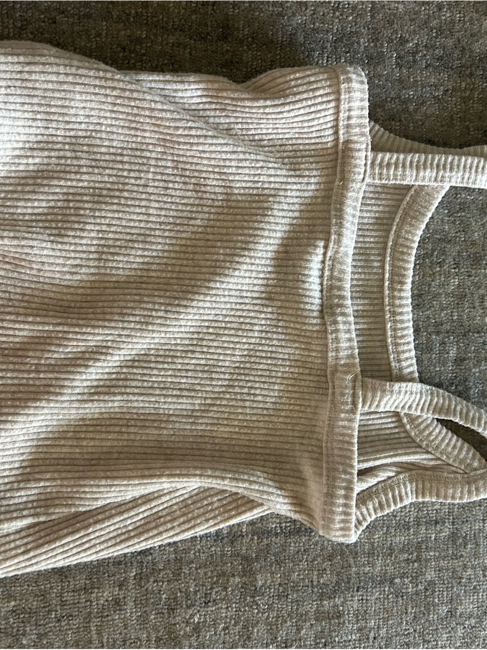 Universal Thread Ribbed Tank Top in Light Cream - Picture 4 of 4